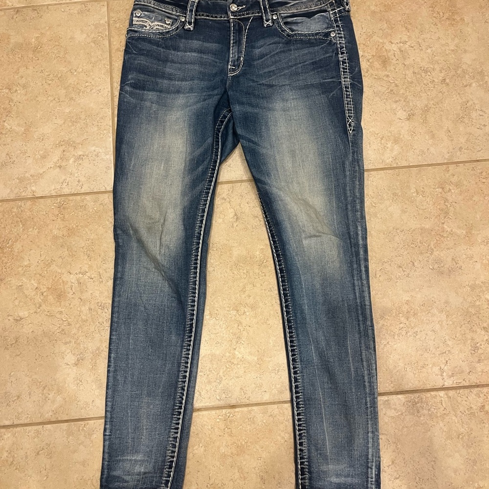 Rock Revival Women's Dark Blue Skinny Jeans